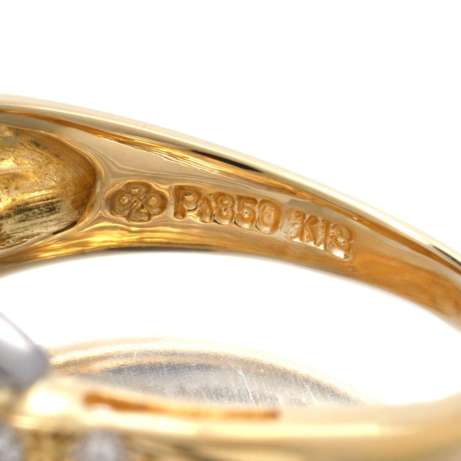 ジュエリーマキ Jewelry MAKI バイカラーリング ダイヤモンド イエロー