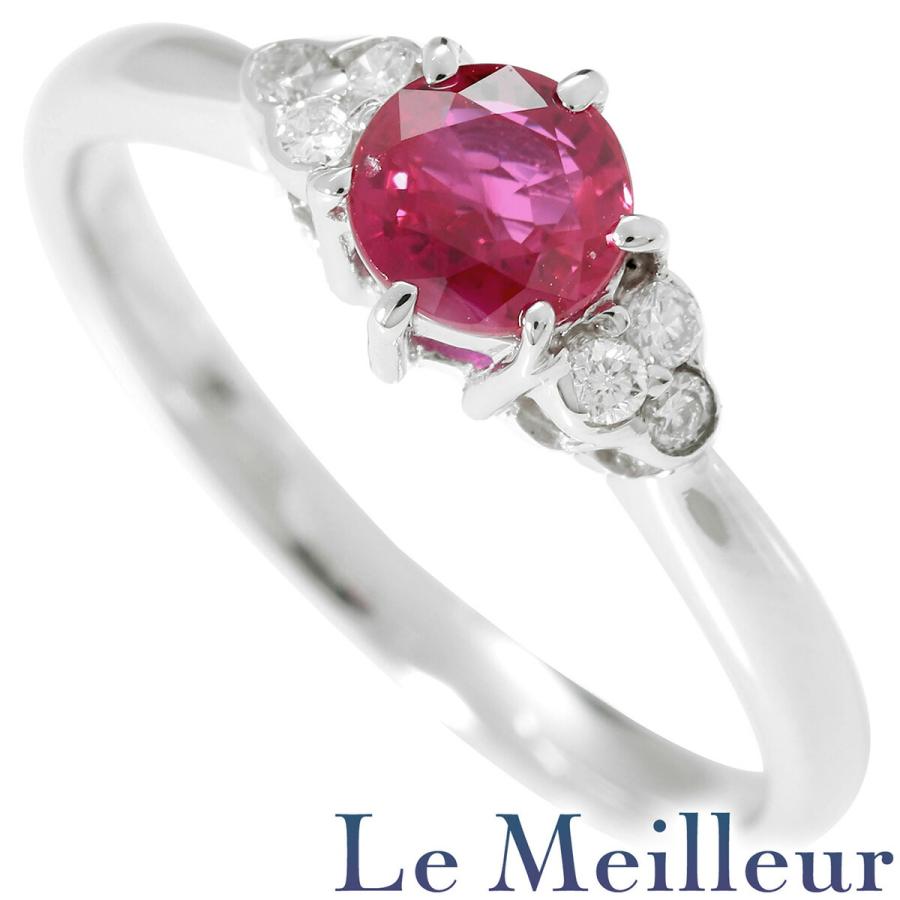 ルビー 0.62ct ダイヤモンド プラチナ Pt900 リング 12号 指輪 新品