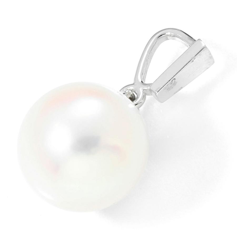 真珠 ダイヤモンド 0.41ct プラチナ Pt900 パールネックレス 新品仕上 