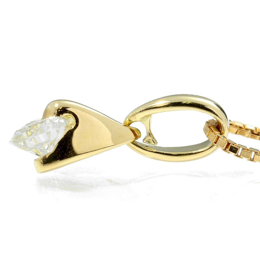 ペンダントネックレス ダイヤモンド 0.325ct イエローゴールド K18YG 中古 返品OK_2