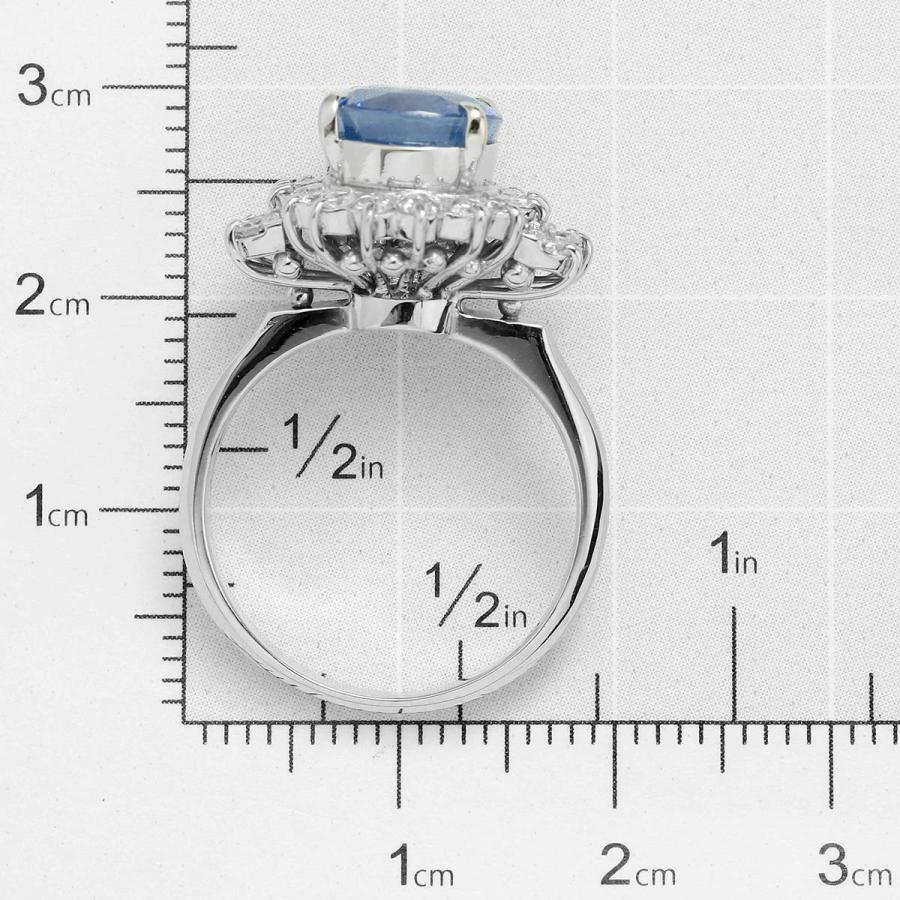 リング 指輪 サファイア 4.60ct ダイヤモンド 0.45ct プラチナ Pt850 
