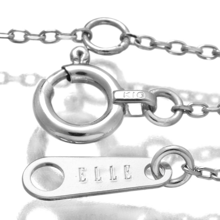 ELLE（エル） バラモチーフネックレス ダイヤモンド ホワイトゴールド
