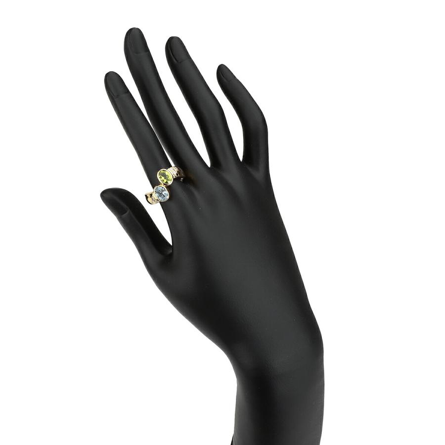 ジュエリーマキ リング 指輪 ブルートパーズ 0.9ct ペリドット