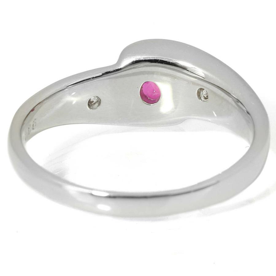 ルビー 0.4ct ダイヤモンド プラチナ Pt900 リング 11号 指輪 新品仕上