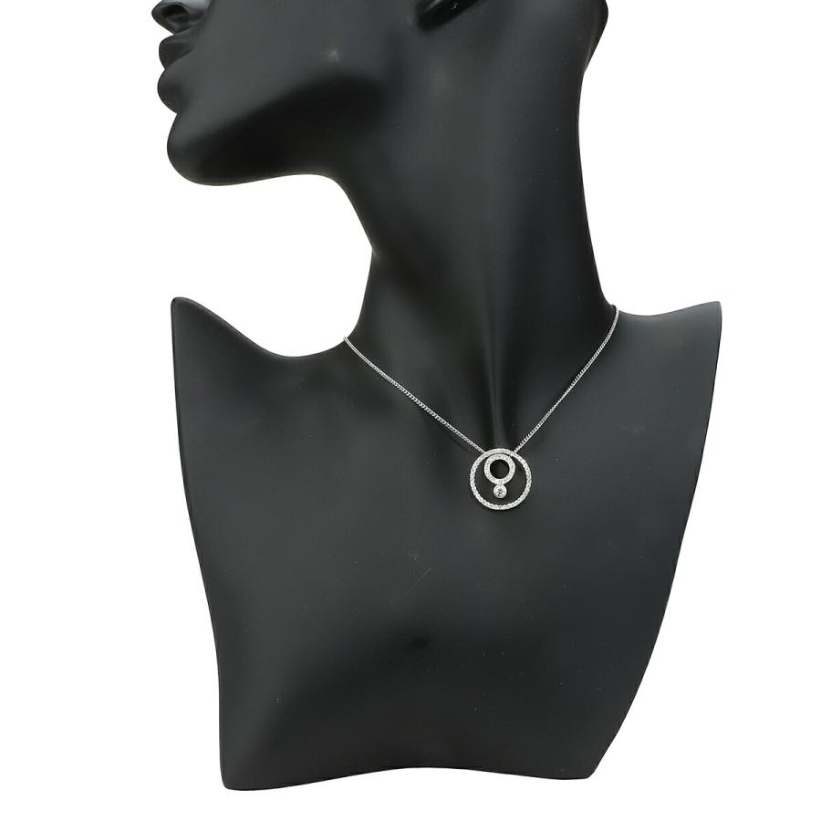 ベリテ サークルモチーフペンダントネックレス ダイヤモンド 0.3ct 