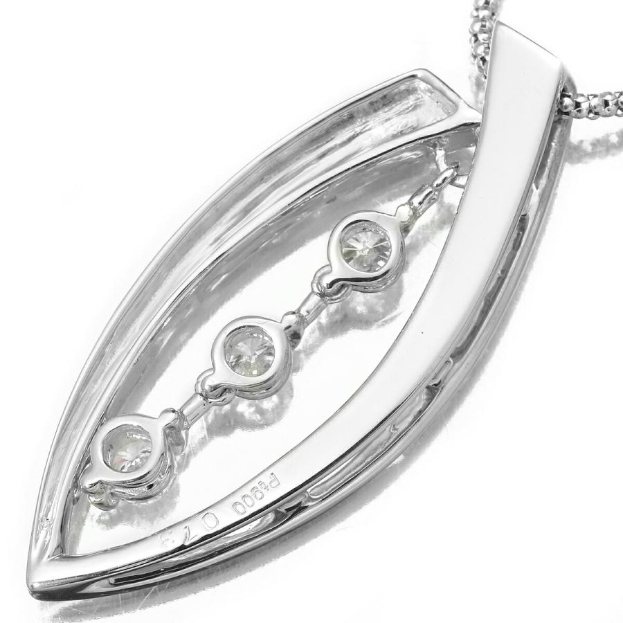 ダイヤモンド 0.73ct プラチナ Pt900 ロングペンダントネックレス SIクラス 新品仕上済 中古 返品OK RE-PRICE_1