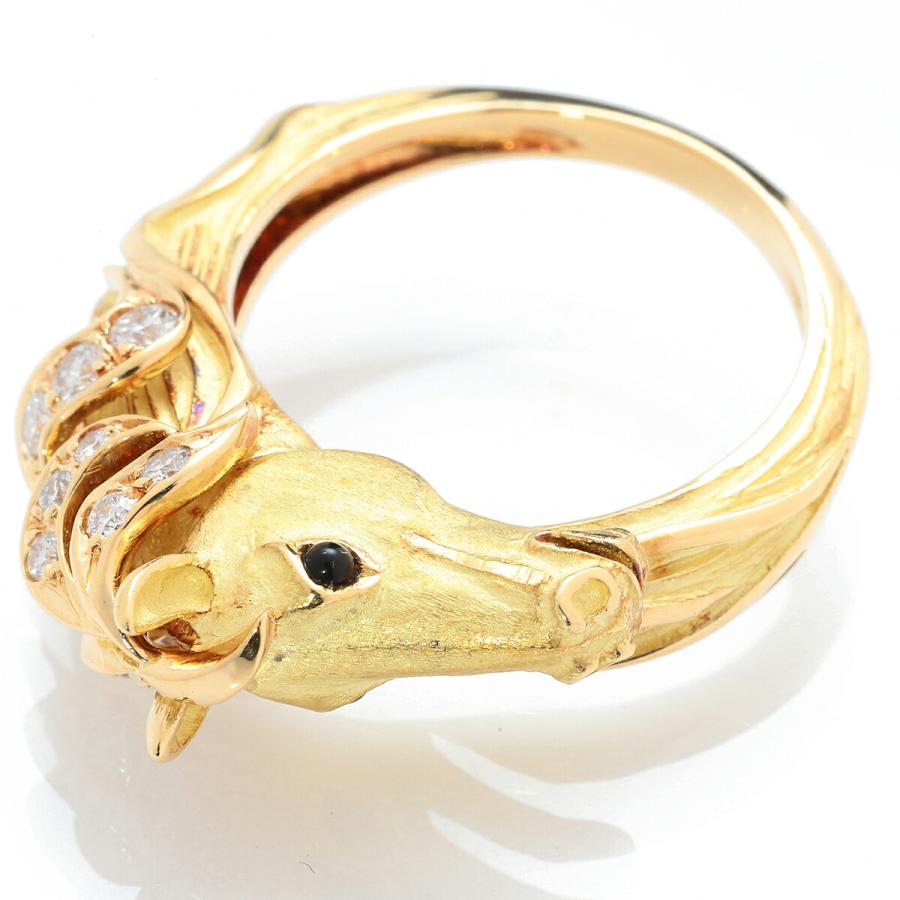 ジャンピエール・ベラン ホースデザインリング 指輪 オニキス