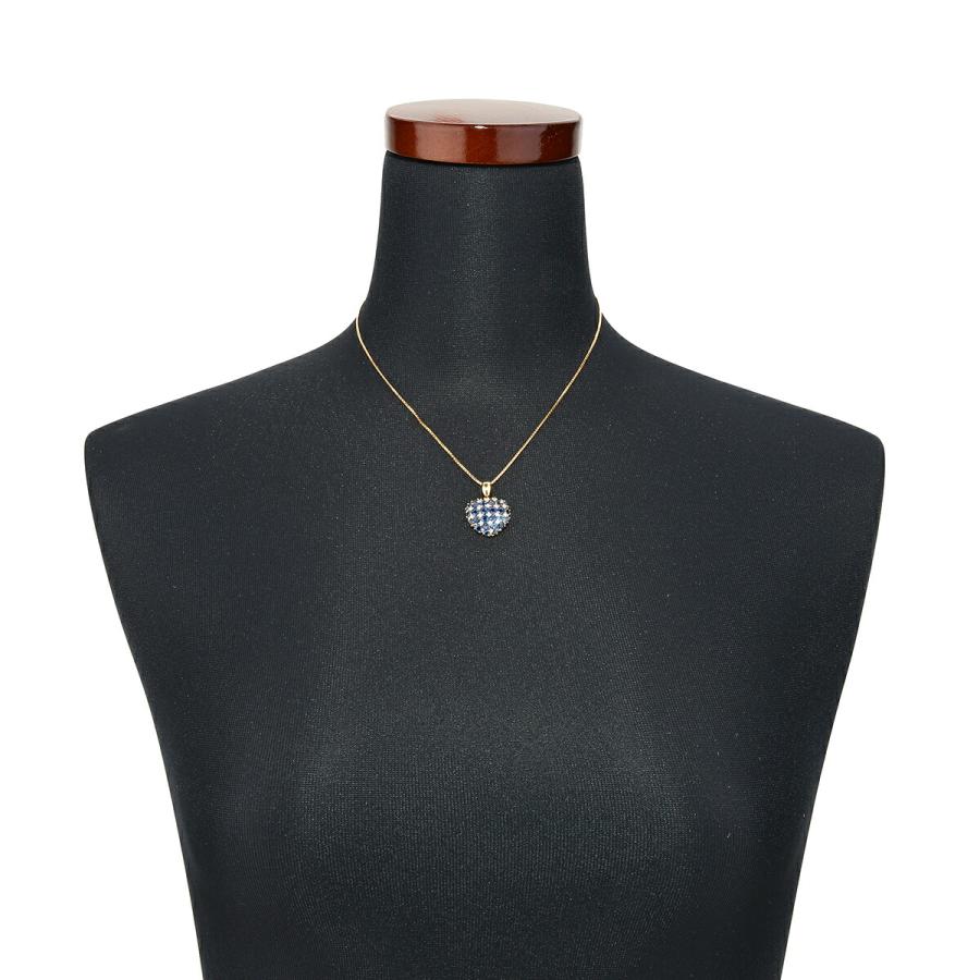 ベリテ ハートモチーフペンダントネックレス サファイア 3.52ct