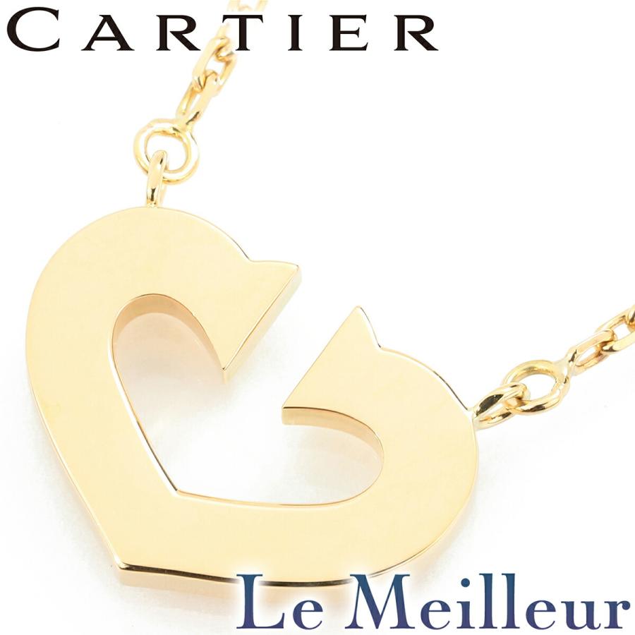 【新品仕上げ】カルティエ Cハート ダイヤ イエローゴールド ネックレス Cartier（カルティエ） Cartier C HEART ネックレス イエローゴールド