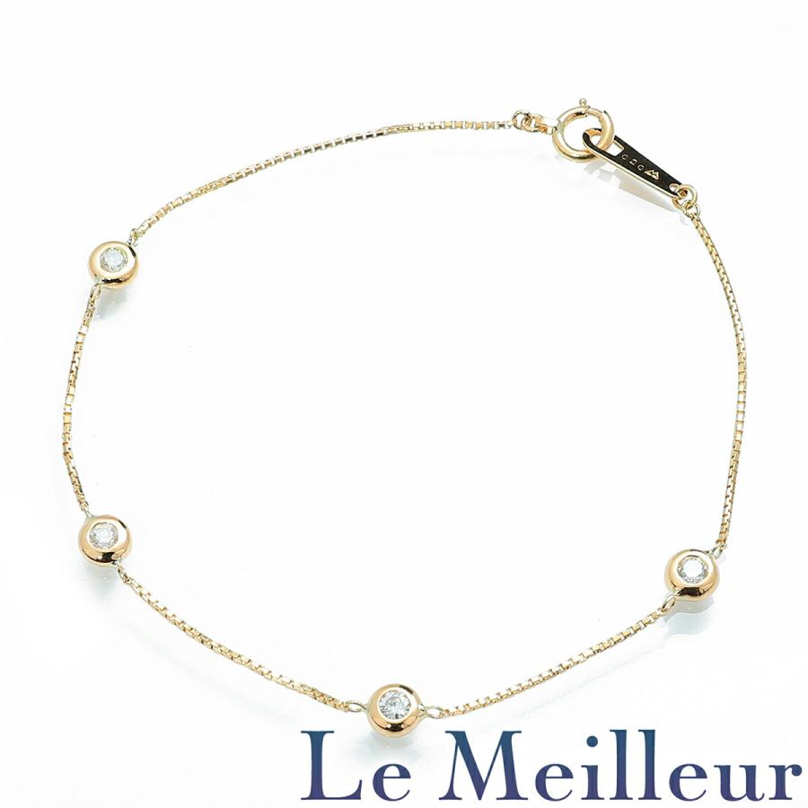 チェーンブレスレット ダイヤモンド 0.2ct K18 中古 返品OK : Le 