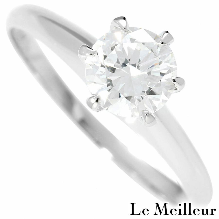 ダイヤモンド 0.84ct プラチナ Pt900 ソリティアリング GOOD VVS2