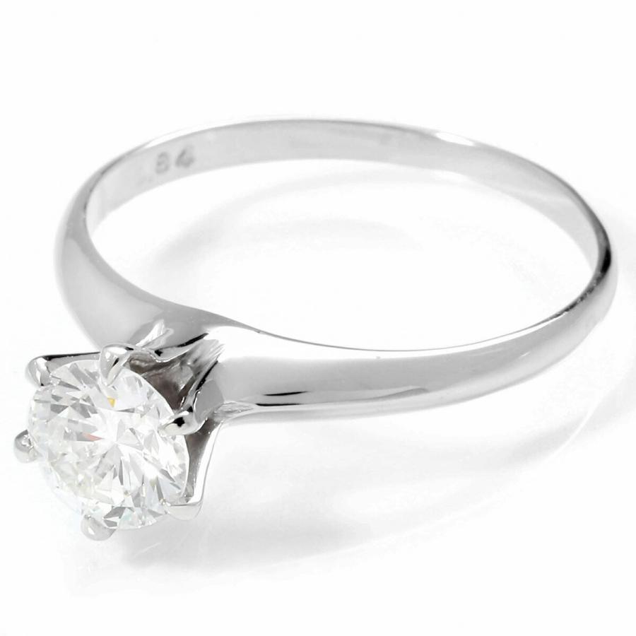 ダイヤモンド 0.84ct プラチナ Pt900 ソリティアリング GOOD VVS2