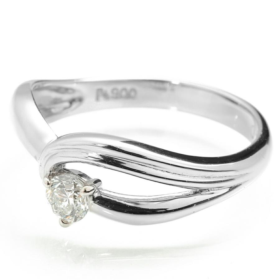 1.22ct ダイヤモンド リング プラチナ 曲線デザイン (定番サイズ1万円 