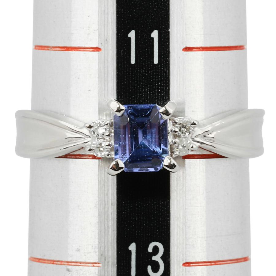ジュエリーマキ スクエアーリング 指輪 タンザナイト 0.45ct 