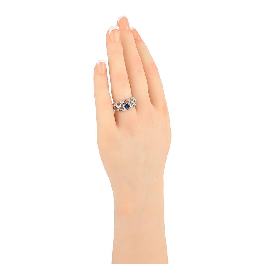 リング 指輪 サファイア 0.7ct ダイヤモンド 0.27ct プラチナ Pt900 13 