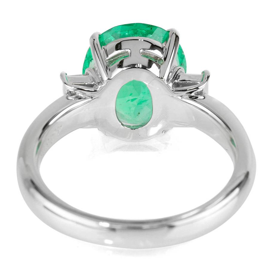 リング 指輪 エメラルド 4.05ct ダイヤモンド 0.38ct プラチナ Pt900