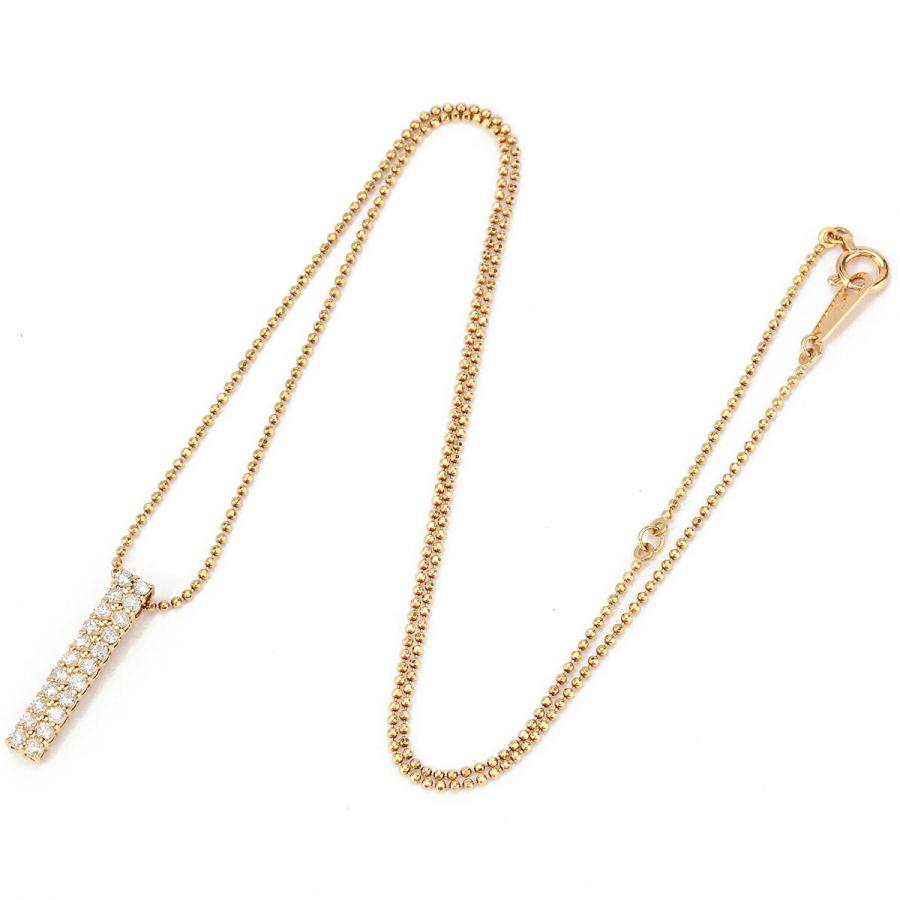 ペンダントネックレス I1クラス ダイヤモンド 0.35ct イエローゴールド K18YG 中古 返品OK_4