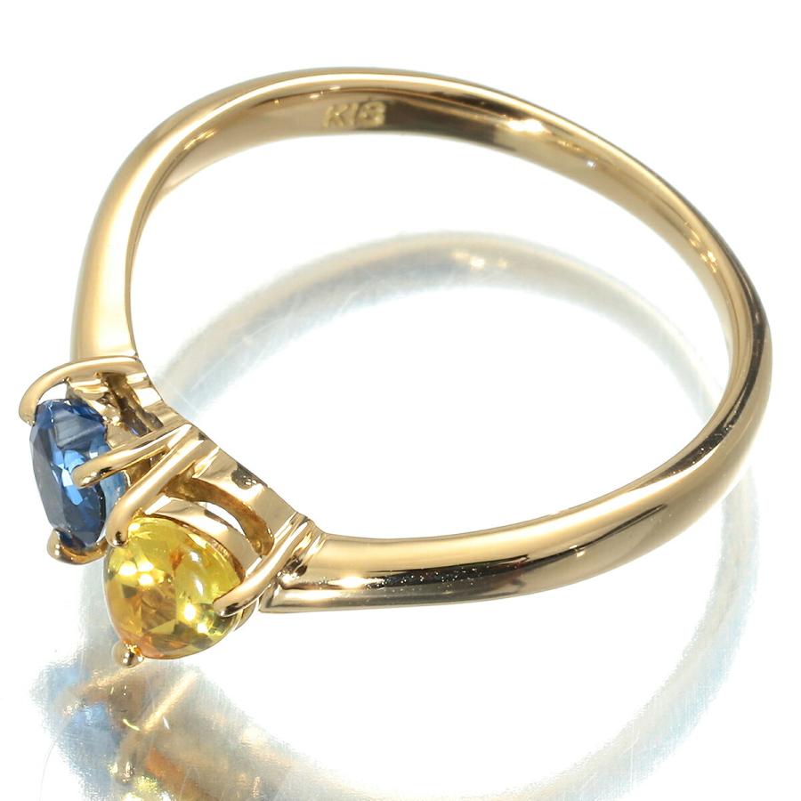 ハートデザインリング 指輪 イエローサファイア 0.51ct サファイア  