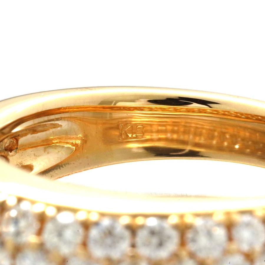 パヴェリング 指輪 ダイヤモンド 1.4ct K18 12号 中古 プレラブド 返品 