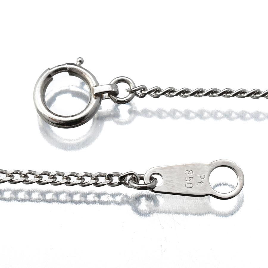 プラチナ850 ダイヤ0.41カラットネックレス