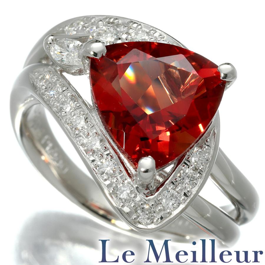 ボリュームデザイン リング 指輪 アンデシン 3.06ct ダイヤモンド 0.37 