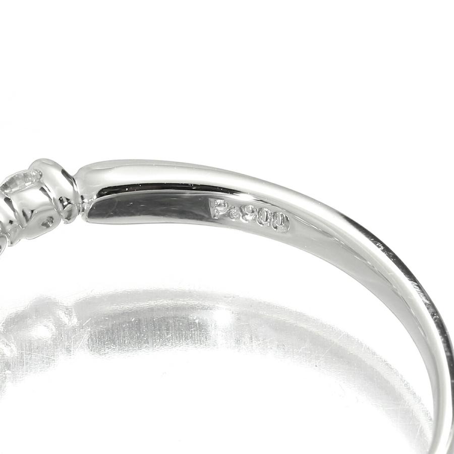 pt900 0.52ct ダイヤモンド リング エタニティ 一文字