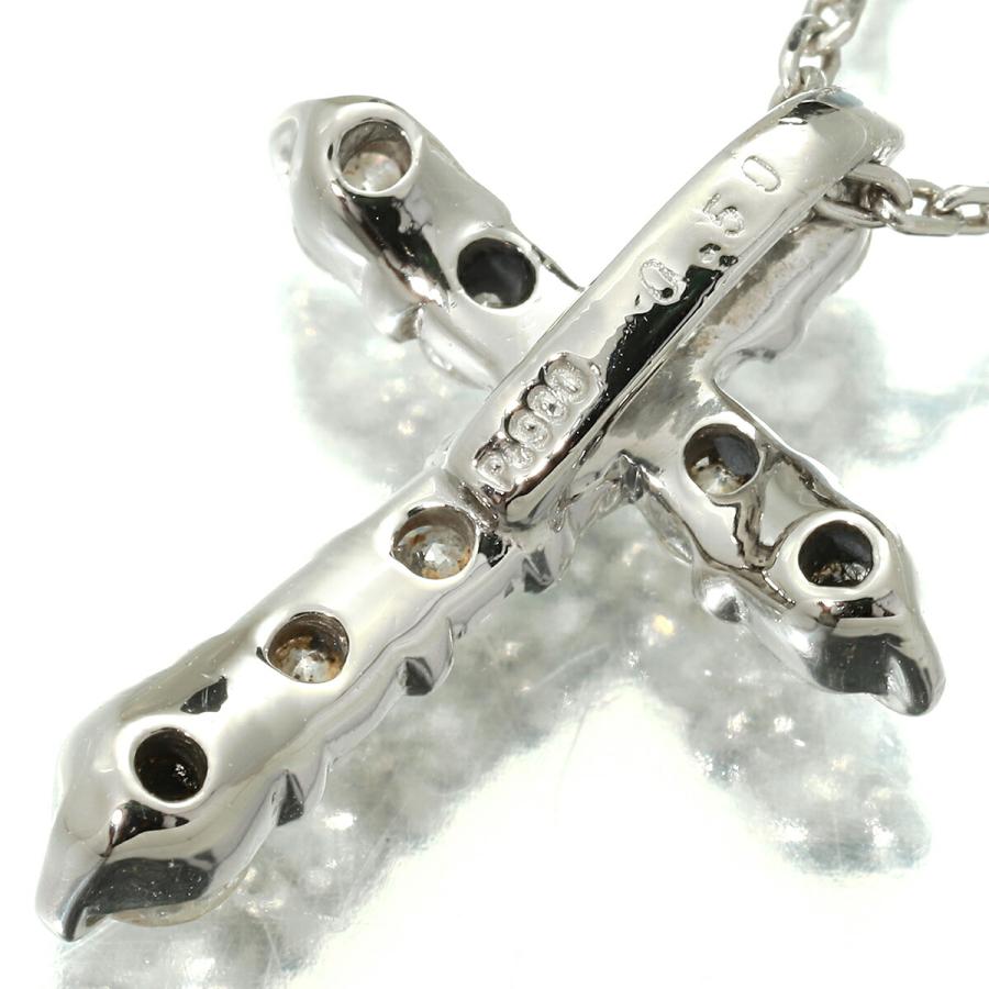天然ダイヤモンド0.5ct pt900 ダイヤモンドクロス ダイヤモンド 0.5ct プラチナ Pt900 クロスペンダントネックレス 新品