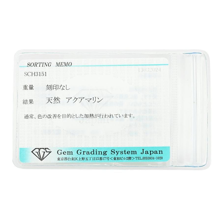 ペンダントネックレス アクアマリン ホワイトゴールド K14WG 中古 返品