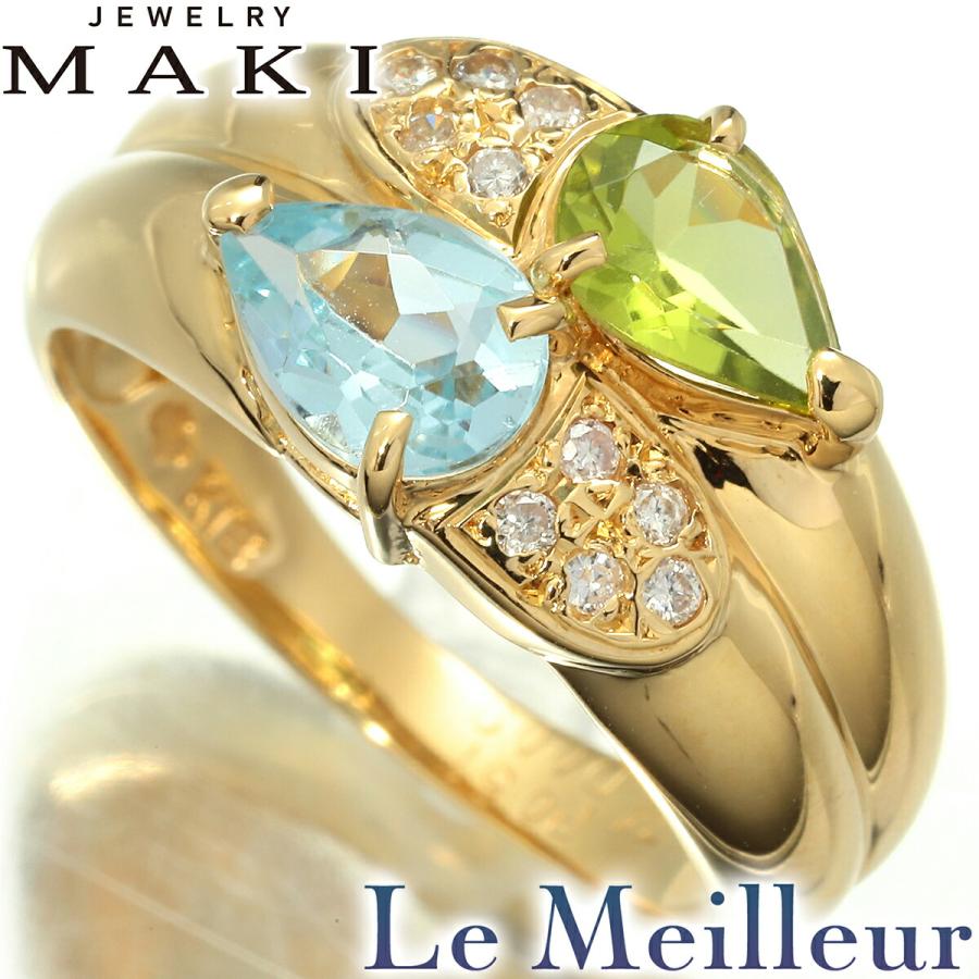 ジュエリーマキ　指輪　ブルートパーズ ジュエリーマキ リング 指輪 ブルートパーズ 5.22ct ダイヤモンド