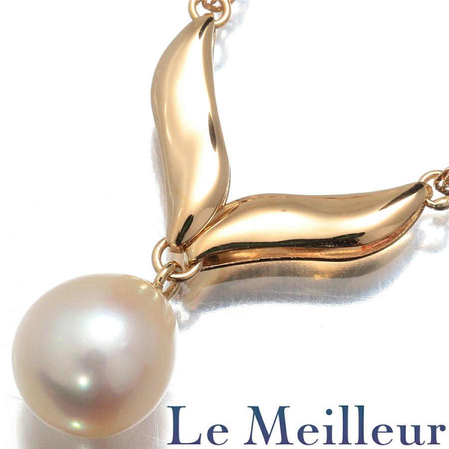 パールネックレス アコヤ真珠 7.6mm K18 中古 プレラブド 返品OK : Le  