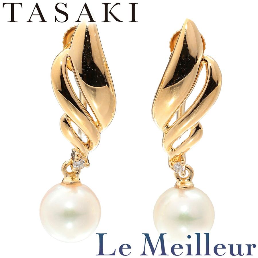 TASAKI（タサキ） パールペンダントイヤリング 真珠 6.75mm 