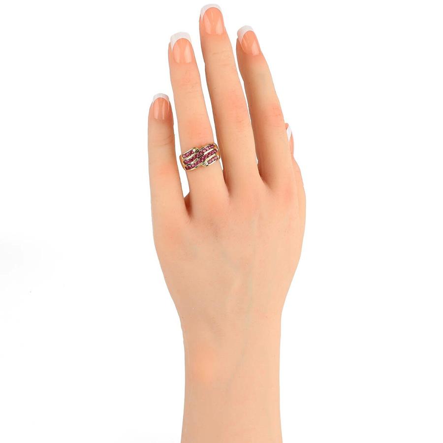 ルビー 1.6ct ダイヤモンド イエローゴールド K18YG リング 12号 指輪 新品仕上済 中古 返品OK_4