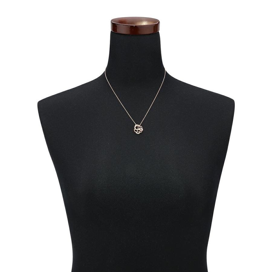 薔薇モチーフペンダントネックレス VSクラス ダイヤモンド 0.33ct K18 