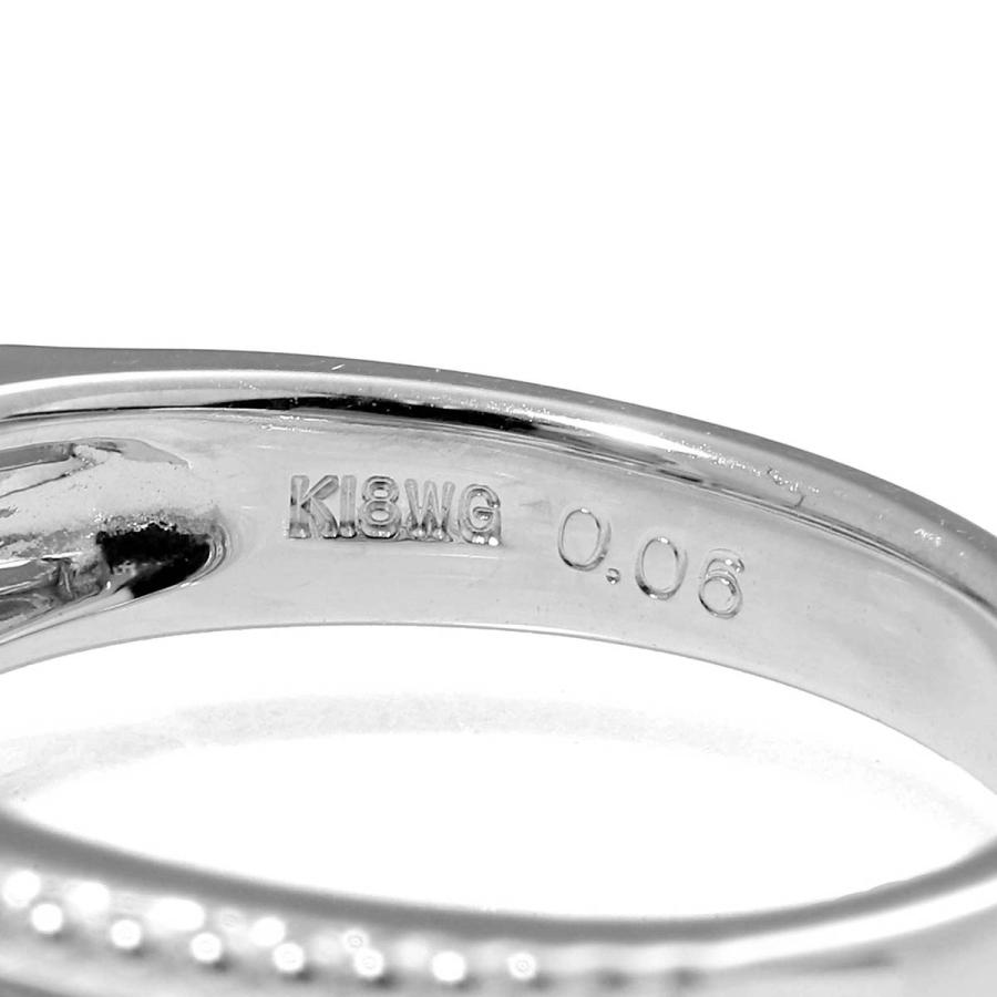 リング 指輪 アレキサンドライト 0.22ct ダイヤモンド ホワイトゴールド K18WG 11号 中古 返品OK RE-PRICE_3