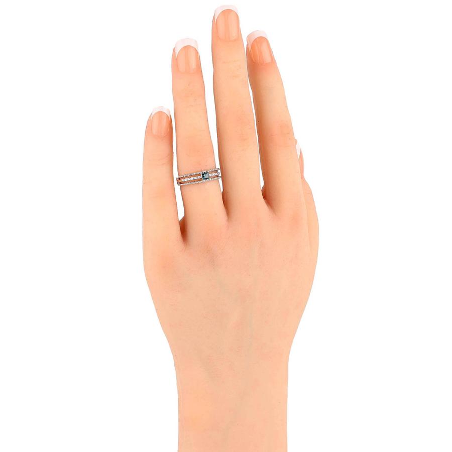 リング 指輪 アレキサンドライト 0.22ct ダイヤモンド ホワイトゴールド K18WG 11号 中古 返品OK RE-PRICE_6