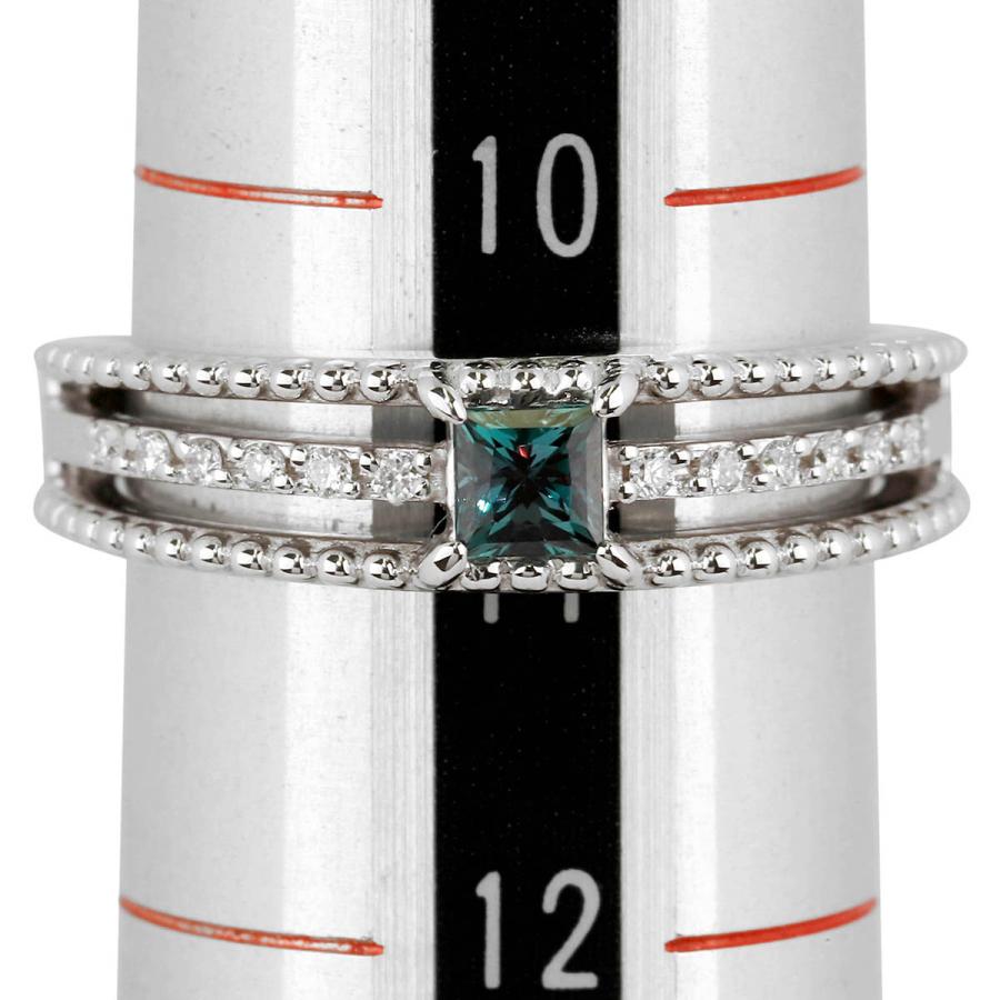 リング 指輪 アレキサンドライト 0.22ct ダイヤモンド ホワイトゴールド K18WG 11号 中古 返品OK RE-PRICE_7