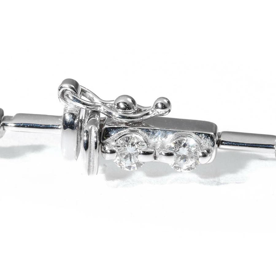 ダイヤモンド 1.25ct ホワイトゴールド K18WG ダイヤ ステーション ブレスレット ブレスレット  新品仕上済 中古 返品OK RE-PRICE |  | 02