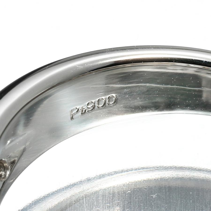 二文字デザイン リング 指輪 ダイヤモンド 0.92ct プラチナ Pt900 15号 