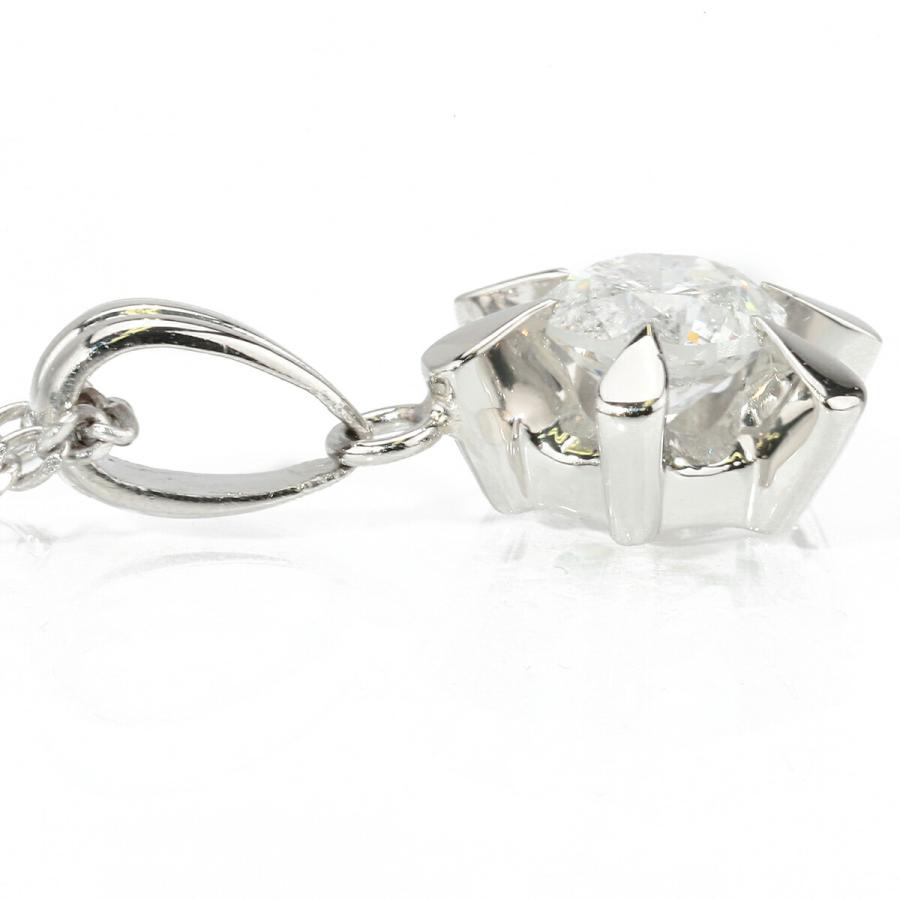 1粒ペンダントネックレス GOOD I1 Gカラー ダイヤモンド 0.55ct 