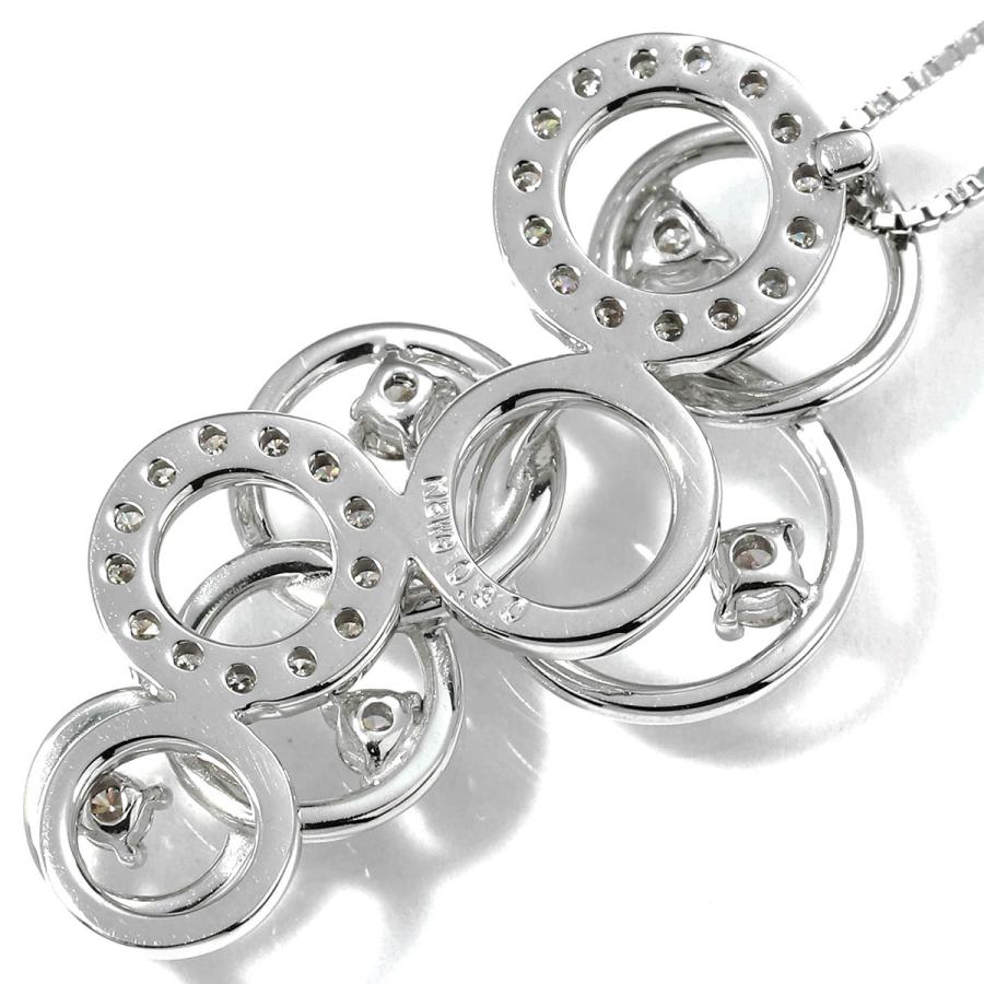 ペンダントネックレス ダイヤモンド 0.3ct ホワイトゴールド K18WG 