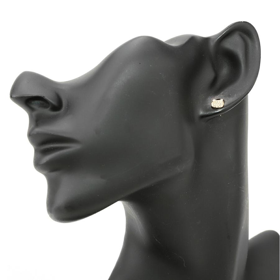 新品 ネコモチーフピアス ダイヤモンド イエローゴールド K18YG 新品 未使用の画像