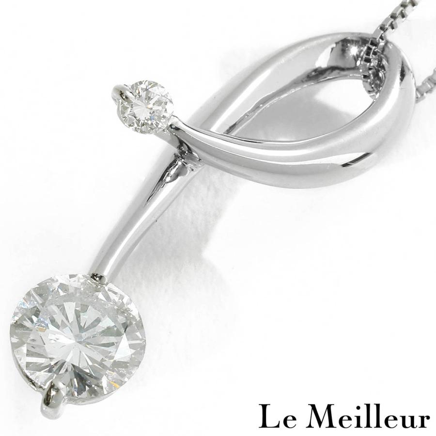 ダイヤモンド 0.41ct プラチナ Pt850 ペンダントネックレス  新品仕上済 中古 返品OK RE-PRICE | 