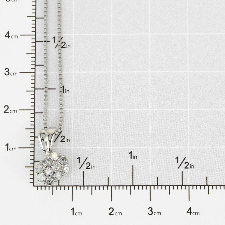 ダイヤモンド 0.50ct プラチナ Pt900 フラワーモチーフペンダント