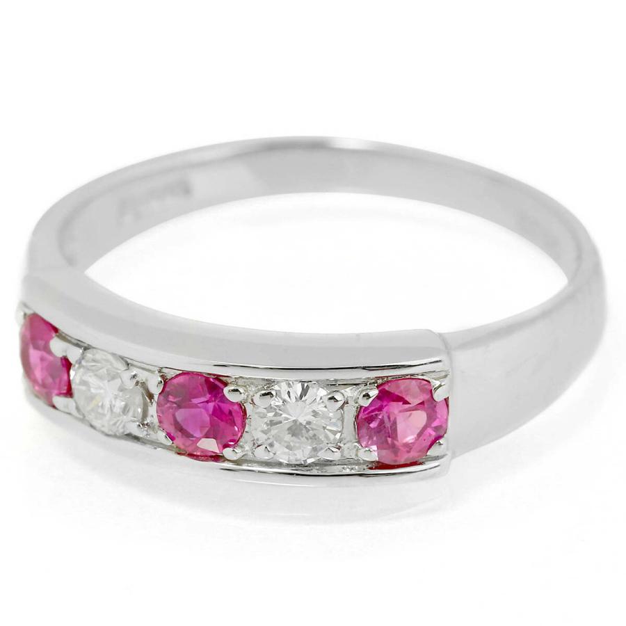 ルビー 0.39ct ダイヤモンド 0.22ct プラチナ Pt900 リング 13号 指輪 