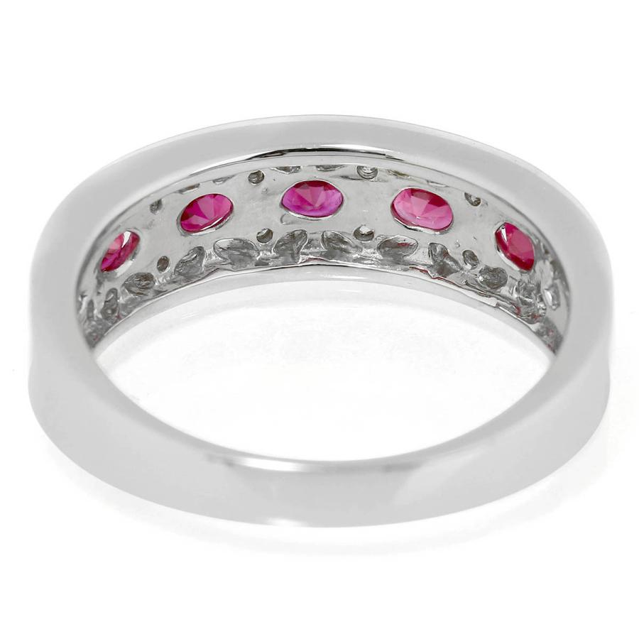 ルビー 1ct ダイヤモンド プラチナ Pt900 リング 14号 指輪 新品仕上済 