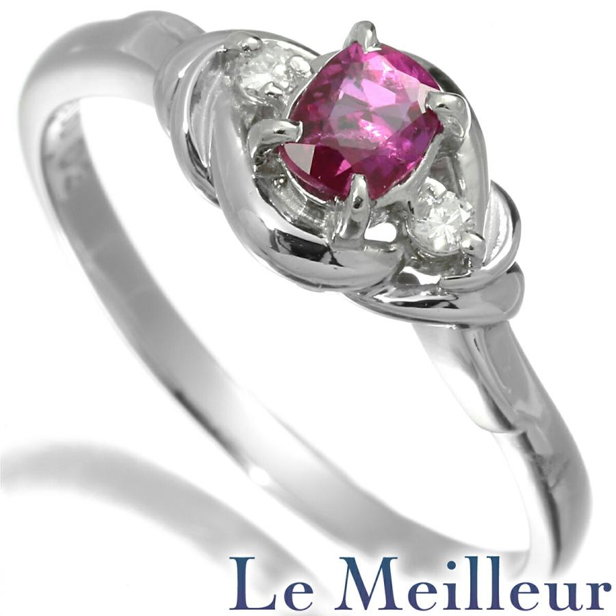 ルビー 0.31ct ダイヤモンド プラチナ Pt900 リング 11号 指輪 新品 