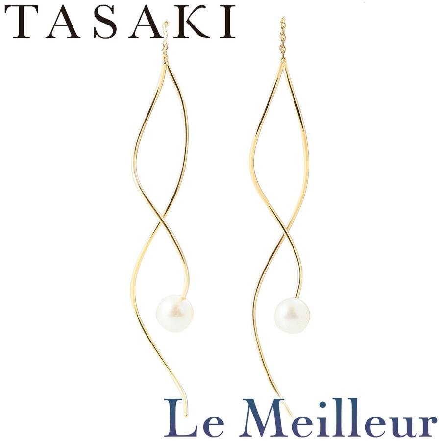 TASAKI（タサキ） パールラリエットピアス 真珠 5.0mm K18 TASAKI 中古