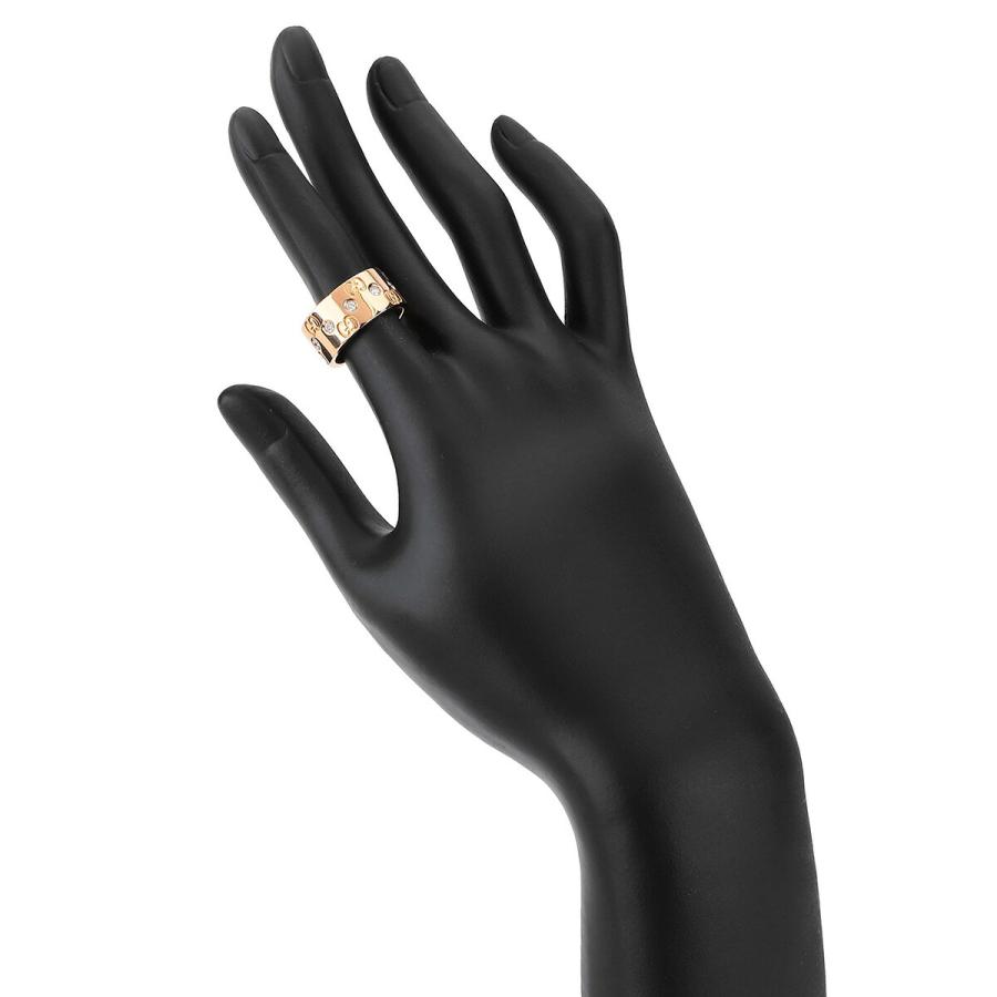 GUCCI（グッチ） アイコン ワイドリング 指輪 ダイヤモンド ピンク