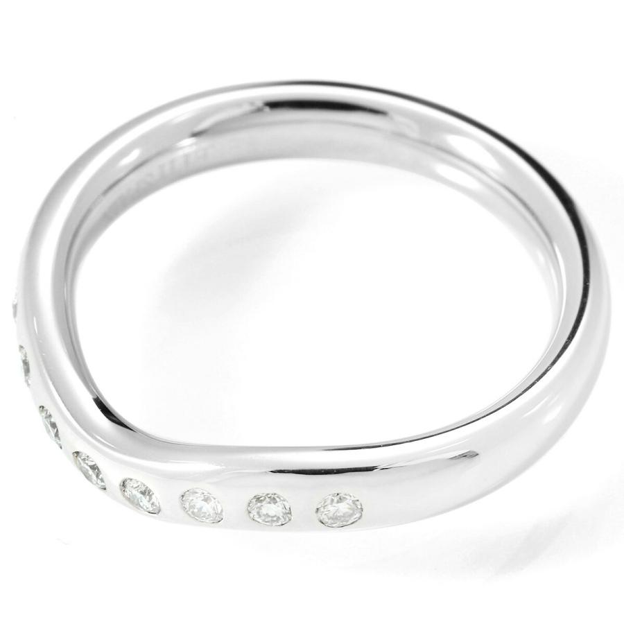 ティファニー カーブドバンドリング/ダイヤ9P#4 【無料ギフト  