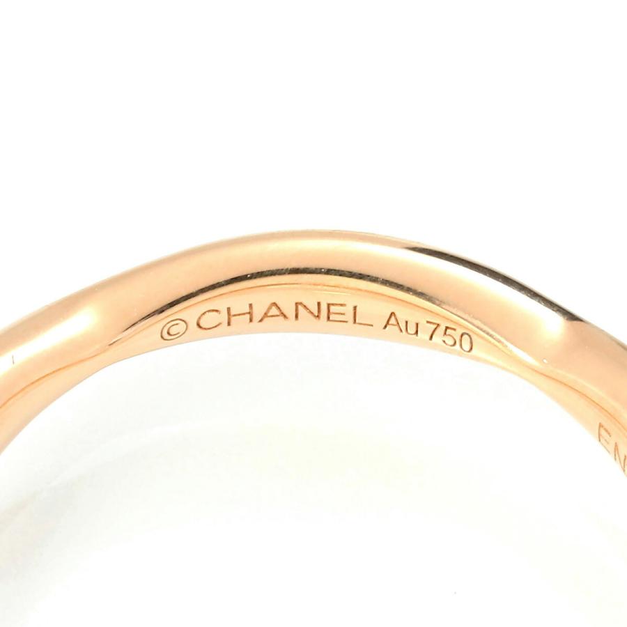 CHANEL シャネル カメリア ハーフエタニティリング 指輪 ダイヤモンド